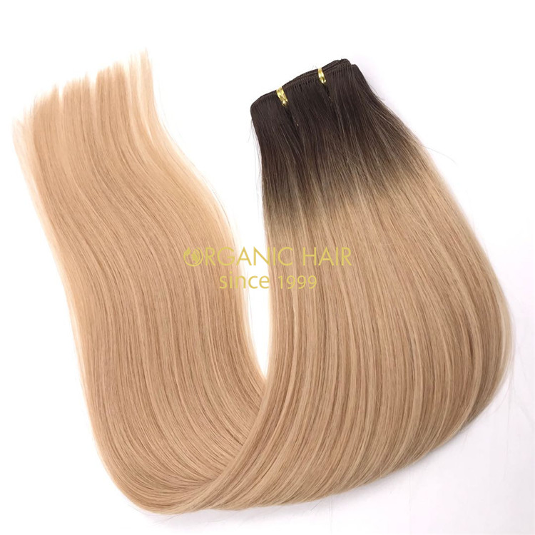 Rooted color human machine wefts and hot sale X242